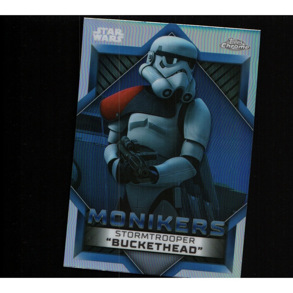 2023 Topps Chrome Star Wars Monikers Stormtrooper Buckethead #M-19